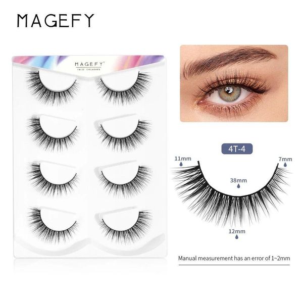 Magefy 4 pair eyelash - 4T-4
