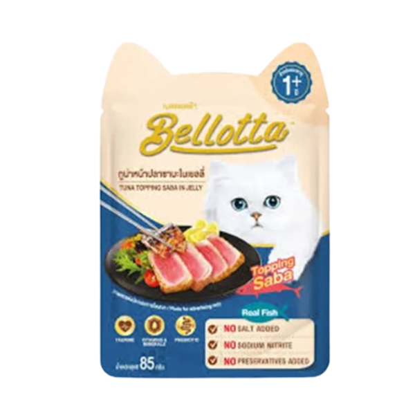 Bellotta Adult Cat Food Tuna Topping Saba in Jelly