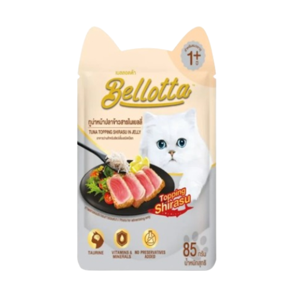 Bellotta Adult Cat Food Tuna Topping Shirasu in Jelly