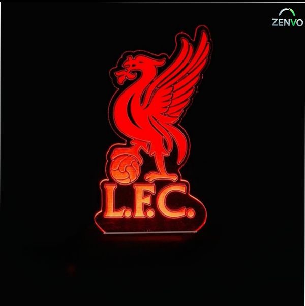 GearUP Acrylic Multicolor Night Lamp (Only Acrylic) Liverpool F.C.