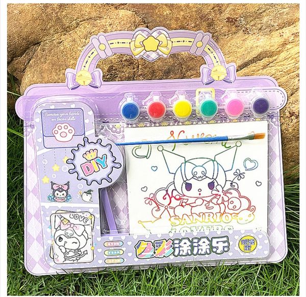 Children's Day Gift Creative Handmade Cartoon Shape DIY Watercolor Painting Set Children's Cute Fun Filling Coloring Gift Box