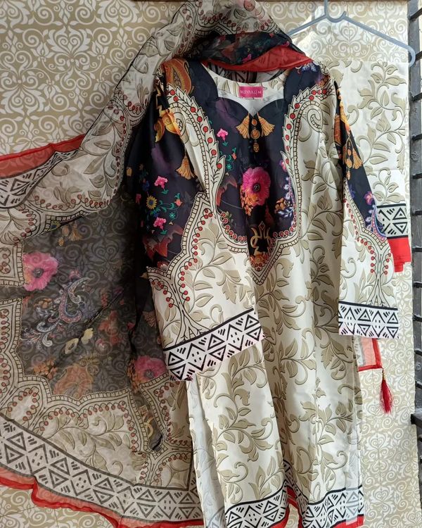 Digital Printed Three piece