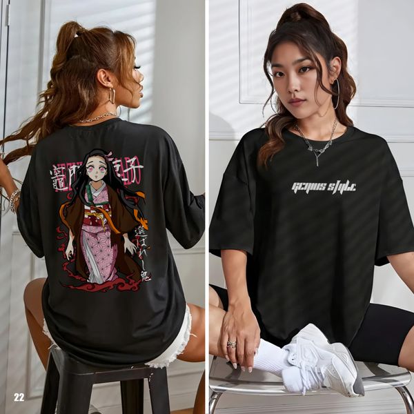 Demon Slayer Nezuku Drop Shoulder T-shirt - 22