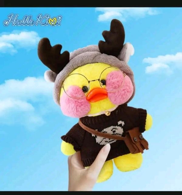 HelloKimi 30cm Mimi Ins Little Yellow Duck Dol Plush Shoft Toy - Image 2