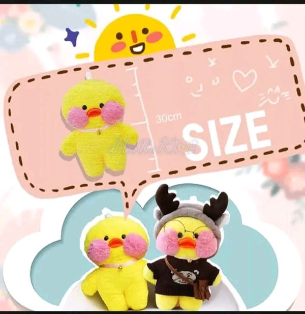 HelloKimi 30cm Mimi Ins Little Yellow Duck Dol Plush Shoft Toy - Image 5