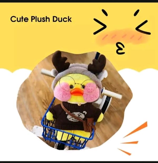 HelloKimi 30cm Mimi Ins Little Yellow Duck Dol Plush Shoft Toy - Image 6