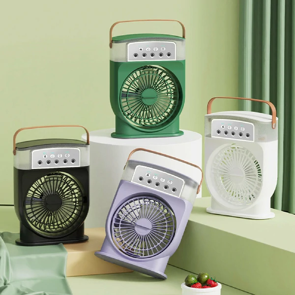 Rechargable Cooling Fan Humidifier air Water Cooler Mist - Image 1