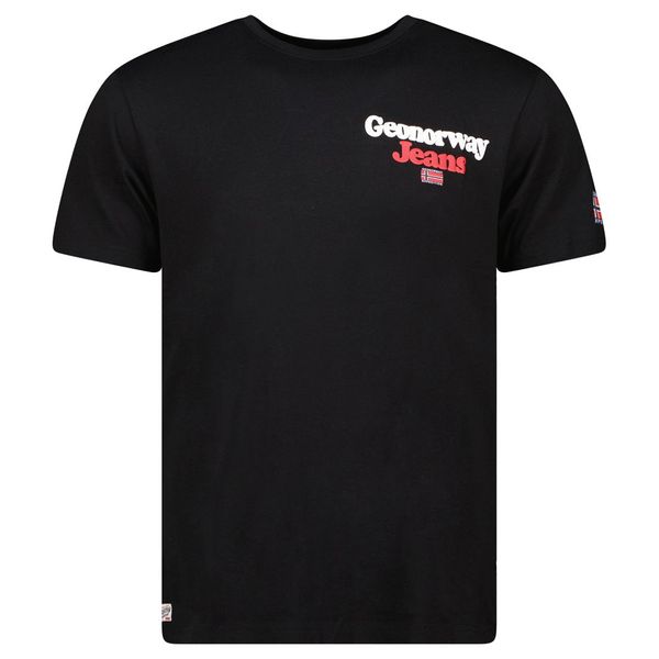Men's T-shirt Short Sleeve, Round Neck Black