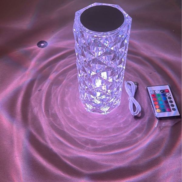 Diamond Crystal table lamp remote control & Touch