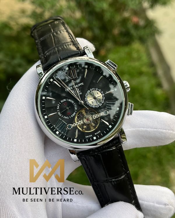 Patek Black Belt Black Dial (Semi AAA)