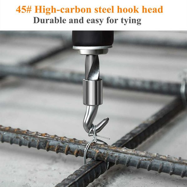 TANDT Steel Bar Strapping Device Building Tools Rebar hook, rod binding tool, Binding Rod with Wire; TT2019