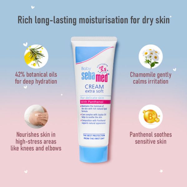 Sebamed Extra Soft Baby Cream with Panthenol- 50ml - Image 3