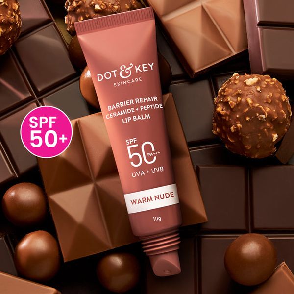 Dot and key Ceramide + Peptide Lip Balm SPF 50 PA+++ - Warm nude