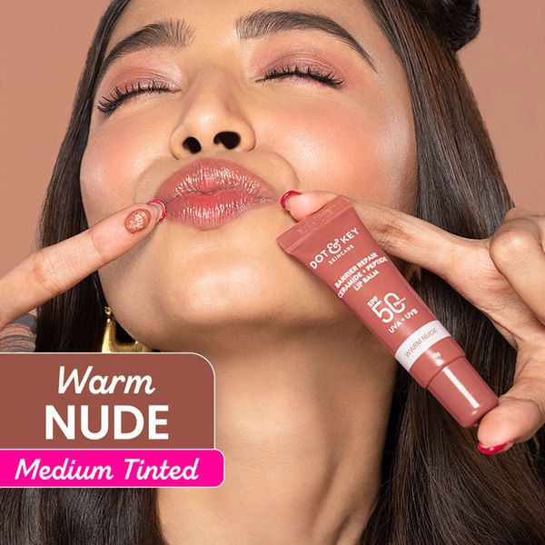 Dot and key Ceramide + Peptide Lip Balm SPF 50 PA+++ - Warm nude - Image 2