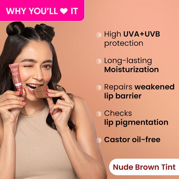 Dot and key Ceramide + Peptide Lip Balm SPF 50 PA+++ - Warm nude - Image 6