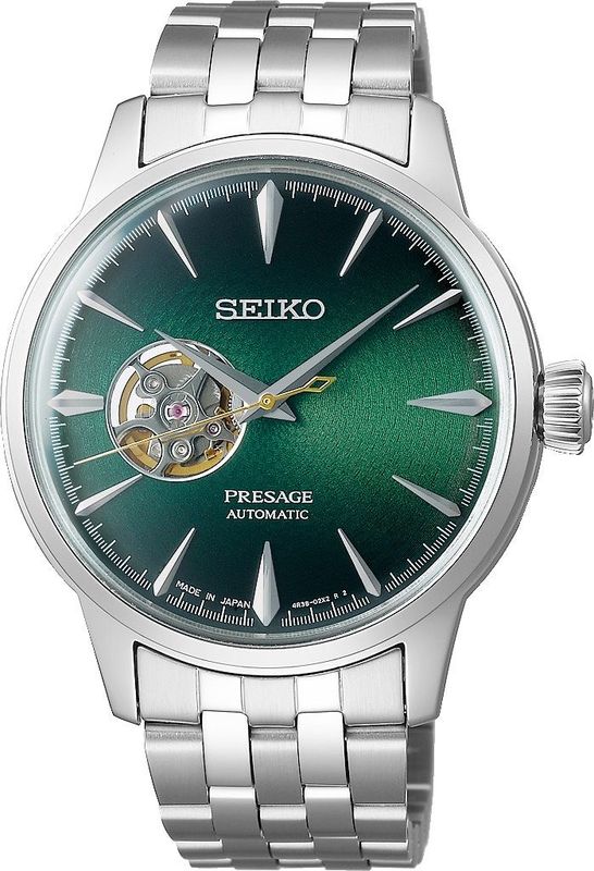 Seiko Presage 'Grasshopper' Open Heart Timepiece Men's Watch- SSA441J1