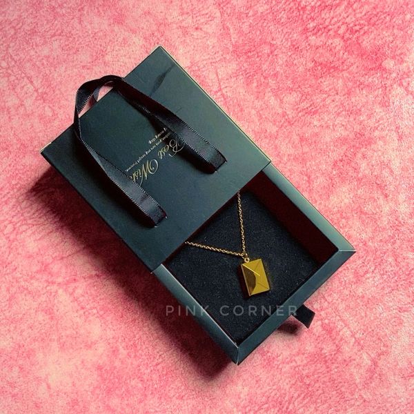 LETTER CASING "LOVE YOU"  NECKLACE WITH BLACK BOX!