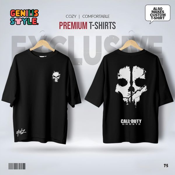 Call of Duty Ghosts Premium Drop Shoulder T-shirt - 75
