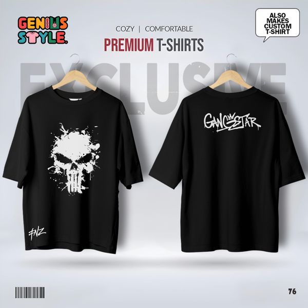 Gangster FNZ Premium Drop Shoulder T-shirt - 76