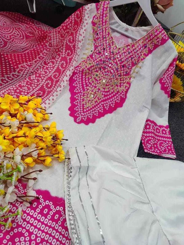 সম্পূর্ণ লেটেস্ট ডিজাইনের গারারা রেডি থ্রি পিস