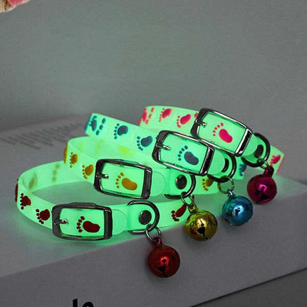 Radium Belt Pet Cat Collar With Bell Puppy Neck Strap Soft For Dog Collars Cat Belt - Cat Belt