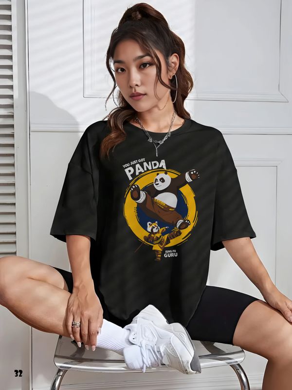 Kung Fu Panda Drop Shoulder T-shirt - 32