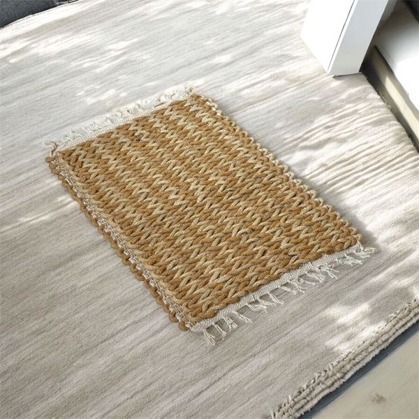 Honeycomb Natural Jute Rug