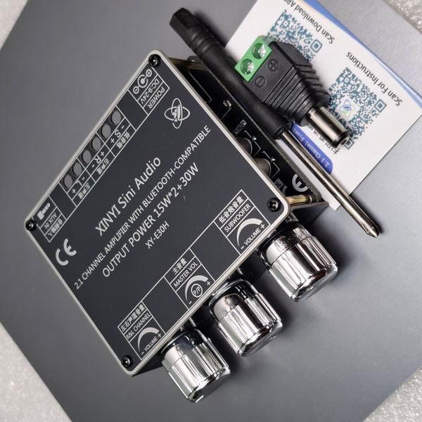 Sini Audio XY-E30H 2.1 App Control Amplifier 15W+15W + 30W