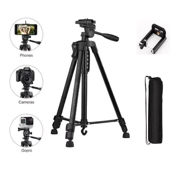 3366 Aluminum Tripod 55-Inch For Mobile And Camera