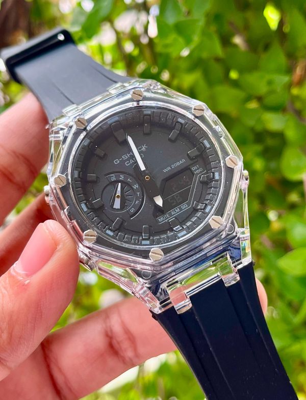 CasiOak Gshock AA (Transparent Black)