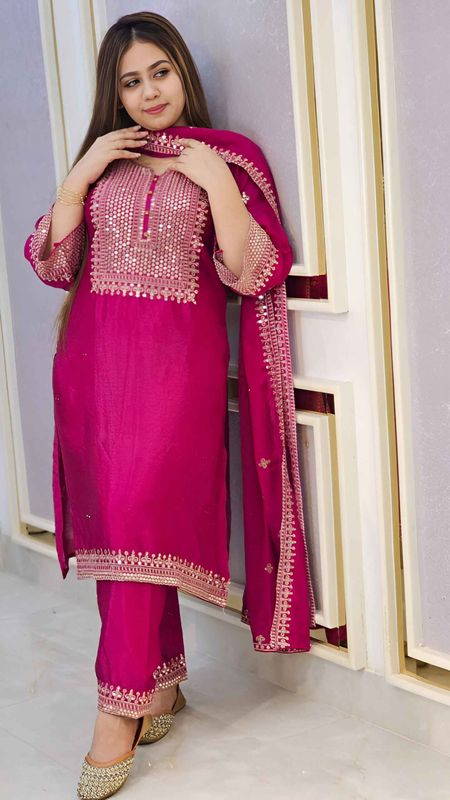 Demanding Ac Cotton Amboidary  3 piece. - Image 2