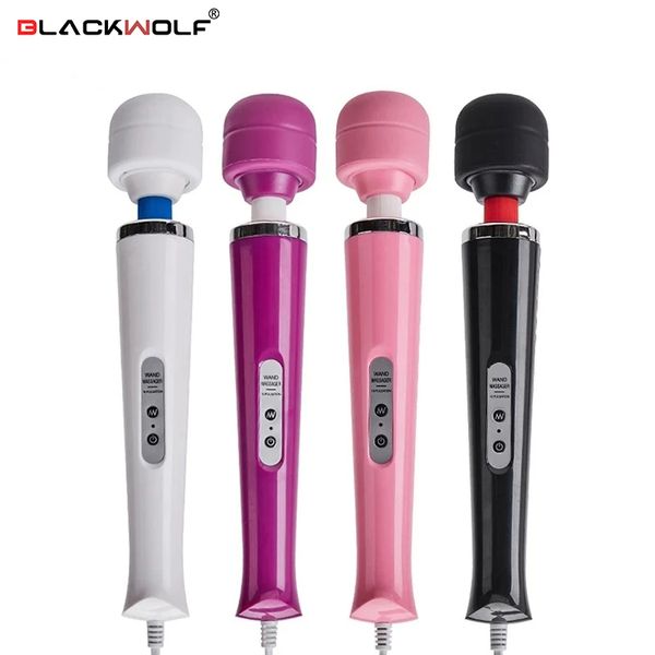 10 Speeds Magic Wand Massager Big Magic Wand Massage Stick AV Vibrators Sexy Clit Sex Toys for Women European plug