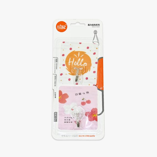 Colorful Self-Adhesive Wall Hooks_2pcs WH-2234