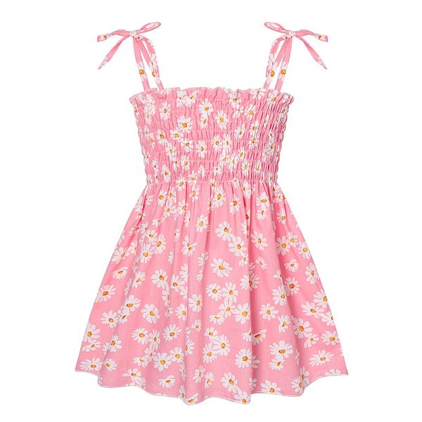 🌸Girls Summer Cotton Dress – Printed Slip Style