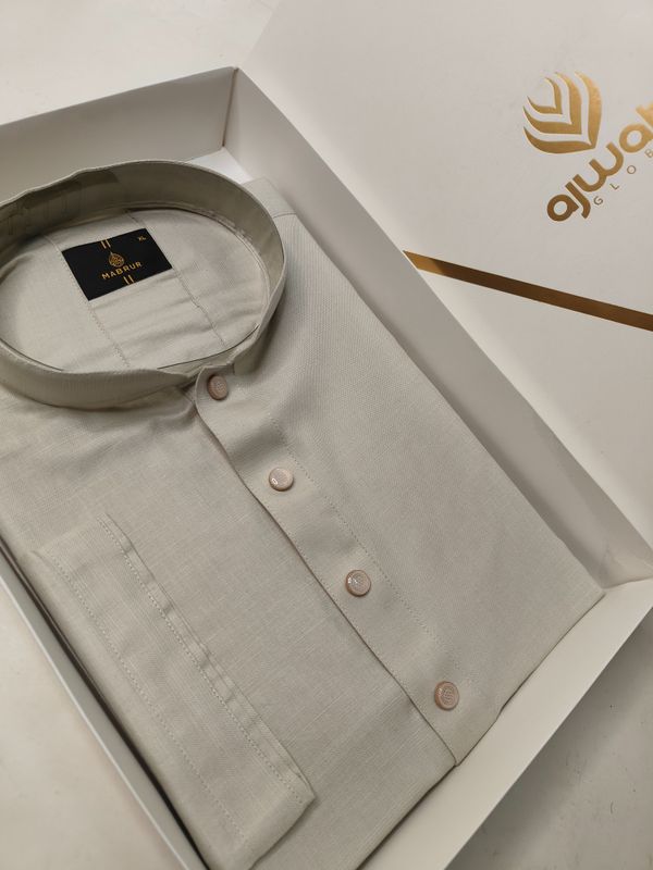 Elegant Cotton Ash Panjabi