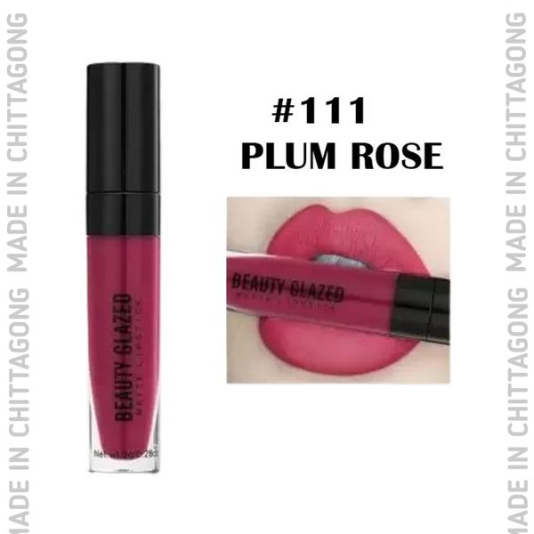 Beauty Glazed Matte Lipstick Shade 111 Plum Rose