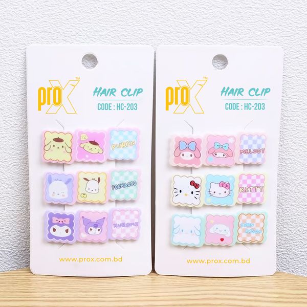 ProX Essential Hair Clip For Women HC-203-5 ( 9pcs ) Multi-Color