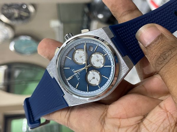 TISSOT PRX FIBER BLUE BELT BLUE DIAL