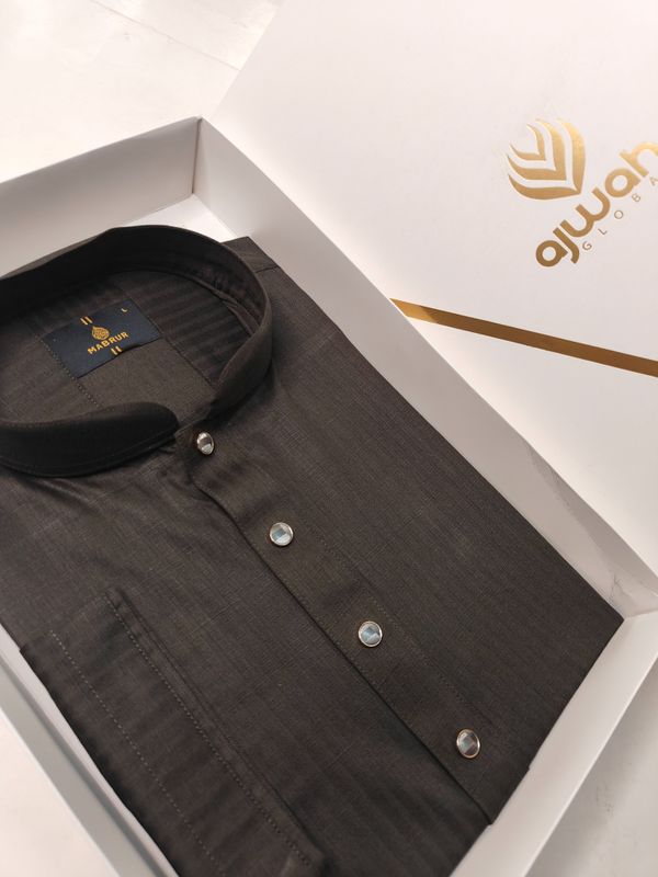 Luxury Cotton Coffee Panjabi