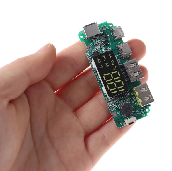 (CODE 98) POWER BANK CIRCUIT WITH DIGITAL DISPLAY.