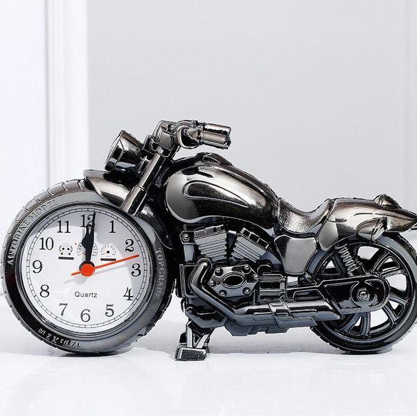 Classic Motorcycle Style Alarm Clock – Cool Desk Ornament & Unique Gift Idea