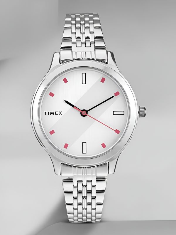 TIMEX Silver Dial Analog Watch - For Women