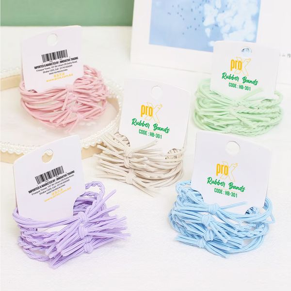 ProX Trendy Ties Hair Band For Women HB-301-1 ( 4pcs Pack ) Multi-Color