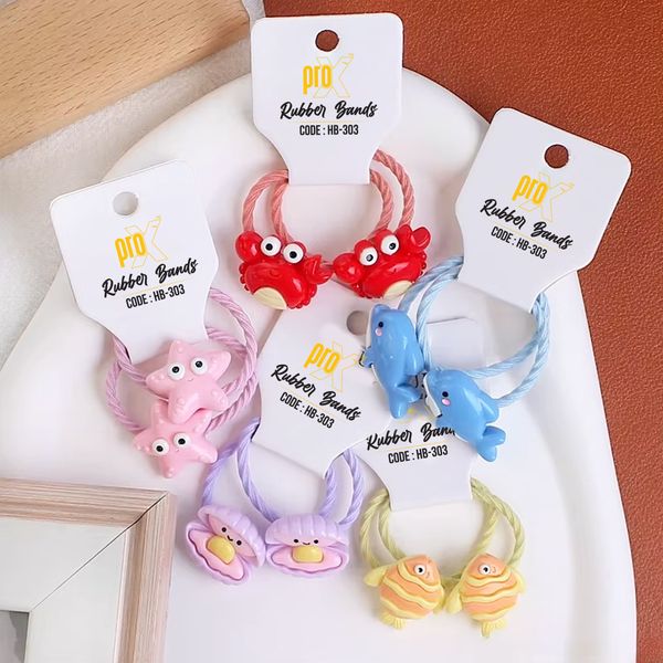 ProX Trendy Ties Hair Band For Women HB-303-3 ( 2pcs ) Mult-Color