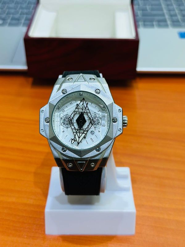 Hublot Big Bang Egypt Unico Sang King Silver Watch Men