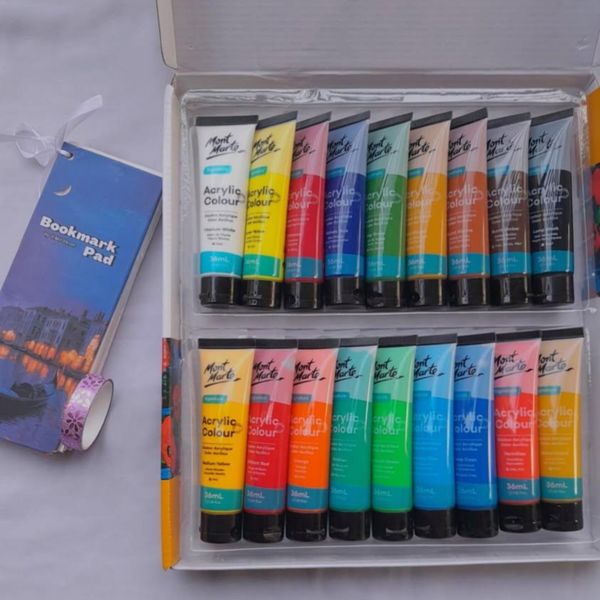 Acrylic Set X Bookmark pad Combo