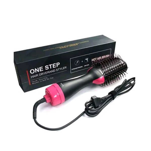 One step hair brush metal head