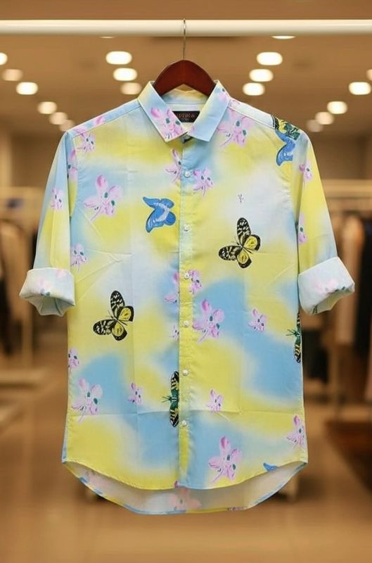 Exclusive butterfly print shirt