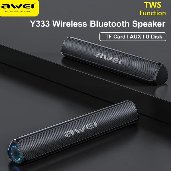 Awei Y333 Bluetooth Speaker And Heavy Bass Stereo Sound Bar