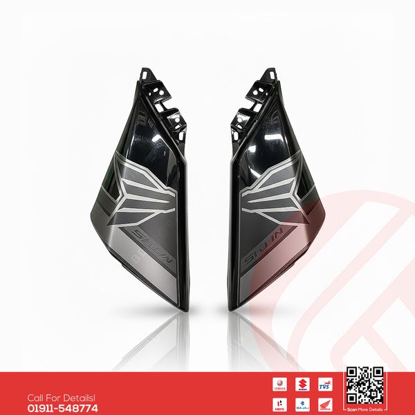 Tanky Kan (Glossy black) for Yamaha MT15 V2 (Black) bike.